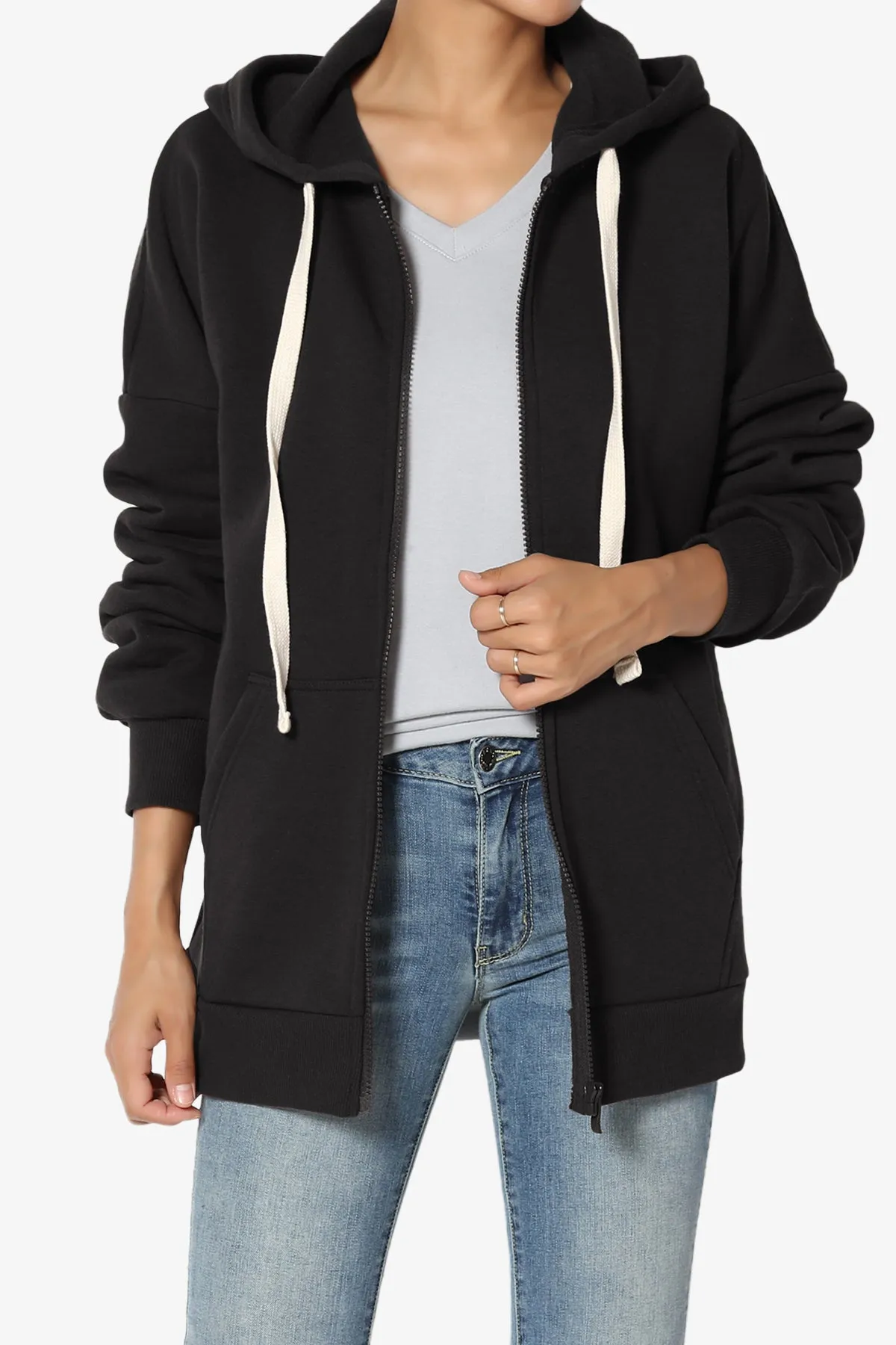 Accie Fleece Zip Hooded Jacket