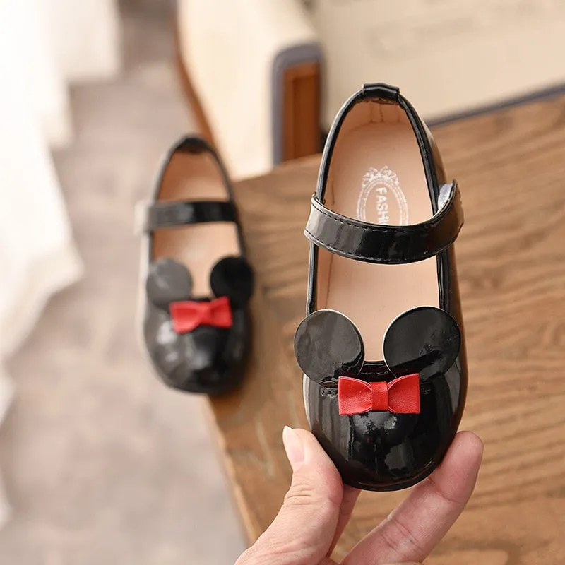 Baby Girl Soft Shoes PU Patent Leather Flats