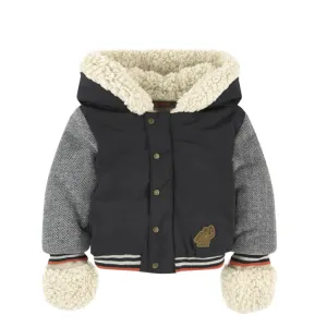 Bi-material Parka   Mittens