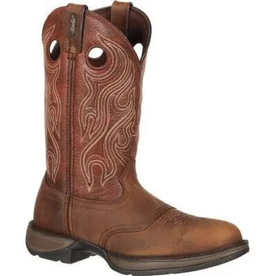 Durango Men's Rebel 12" Soft Toe Saddle Western Classic Boot- Brown- DB5474