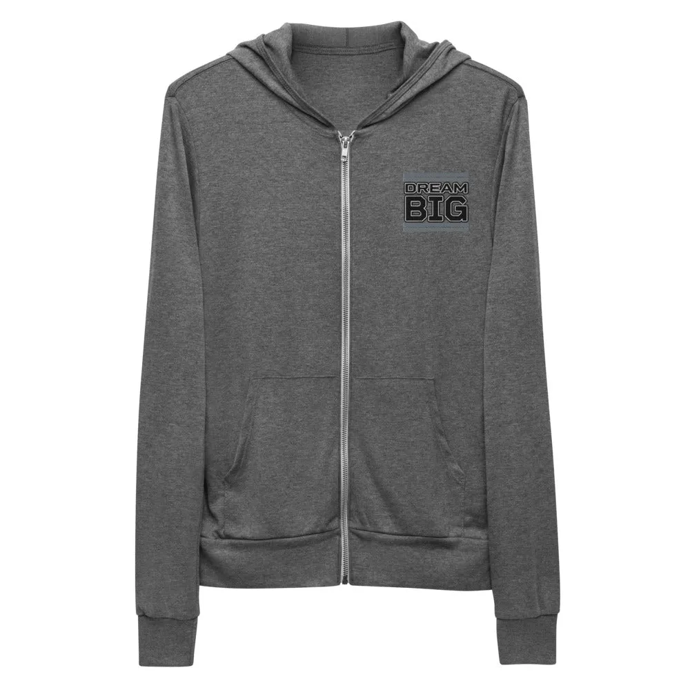 Embroidered Unisex Zip Hoodie