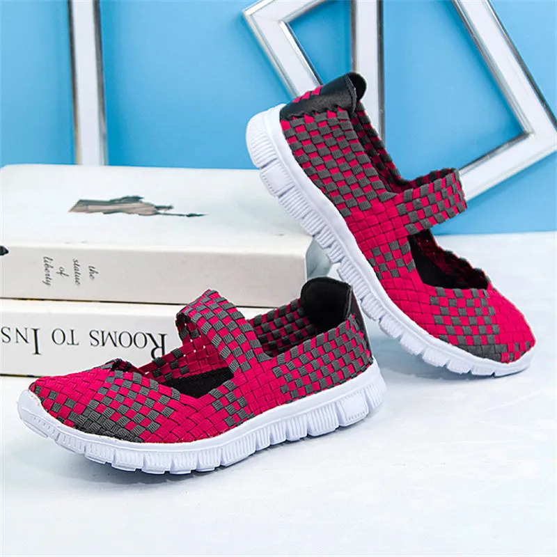 Fashion Closed Toe Breathable Woven Sandals for Women