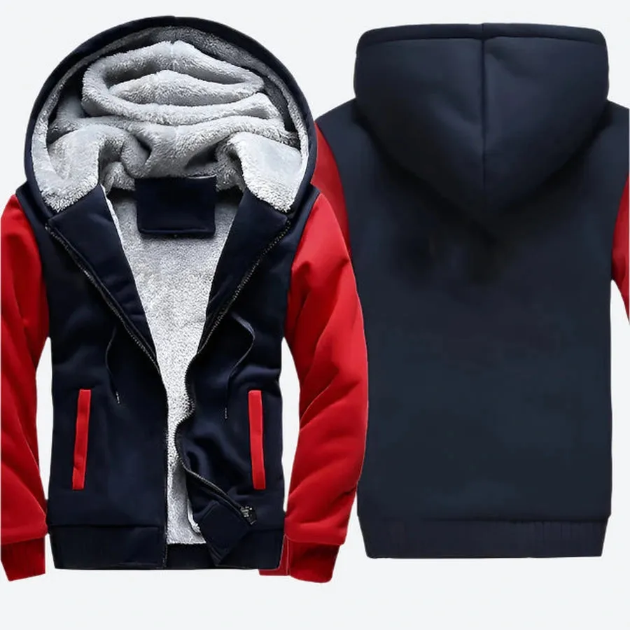 Fleece-Lined Zippered Hooded Winter Jackets