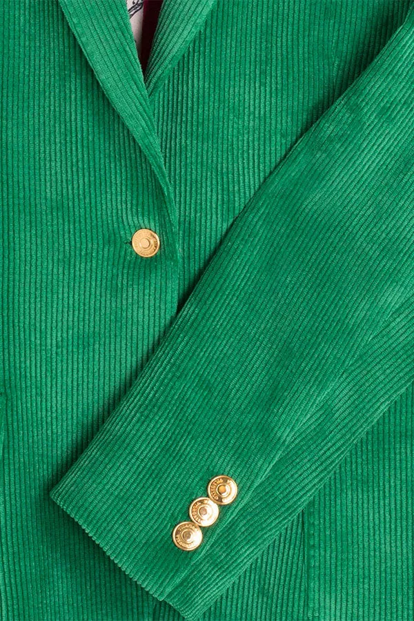 HARLOW GREEN CORDUROY JACKET