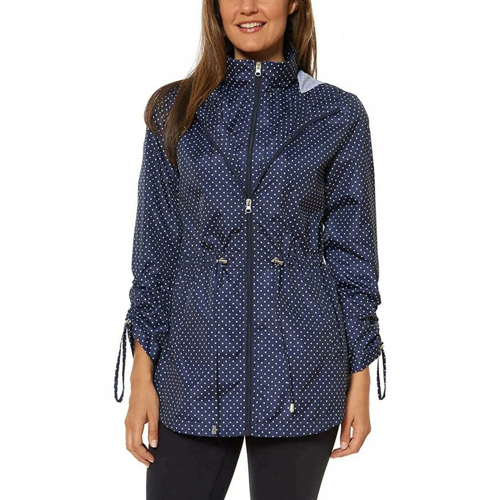 Jones New York Women's Hooded Packable Anorak Jacket