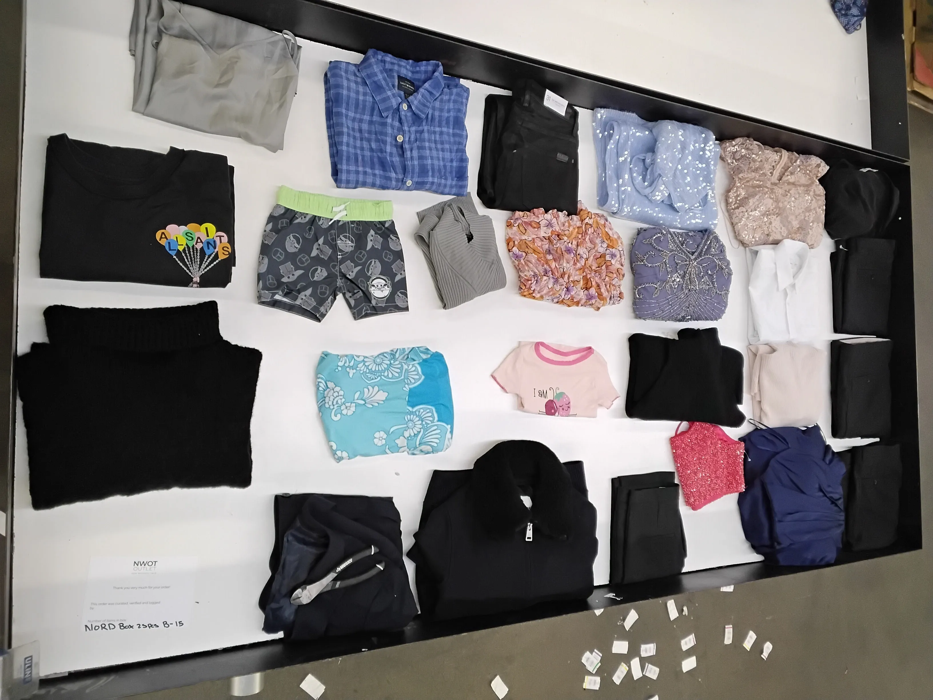 Luxury Fashion Retailer | Apparel Mix | MSRP $20-100 | Shelf-Pulls & Returns | 25 Pieces | Small Box #B-15