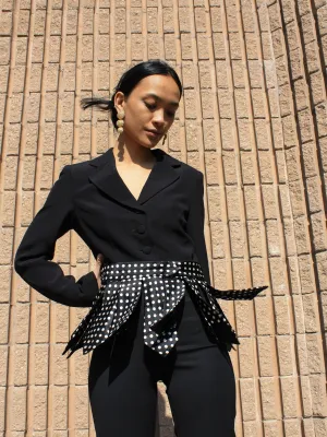 Moschino Silk Tie Blazer