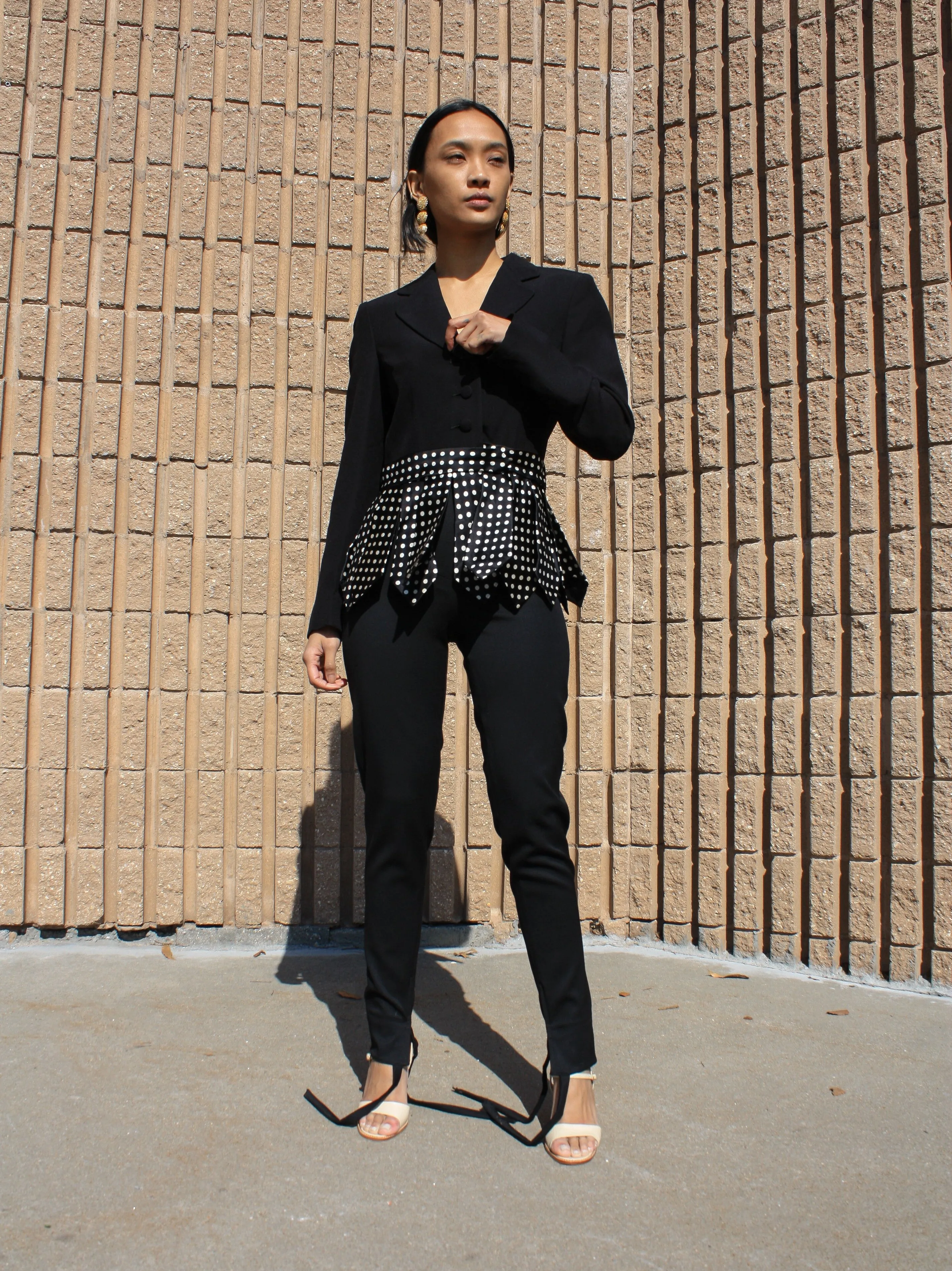 Moschino Silk Tie Blazer