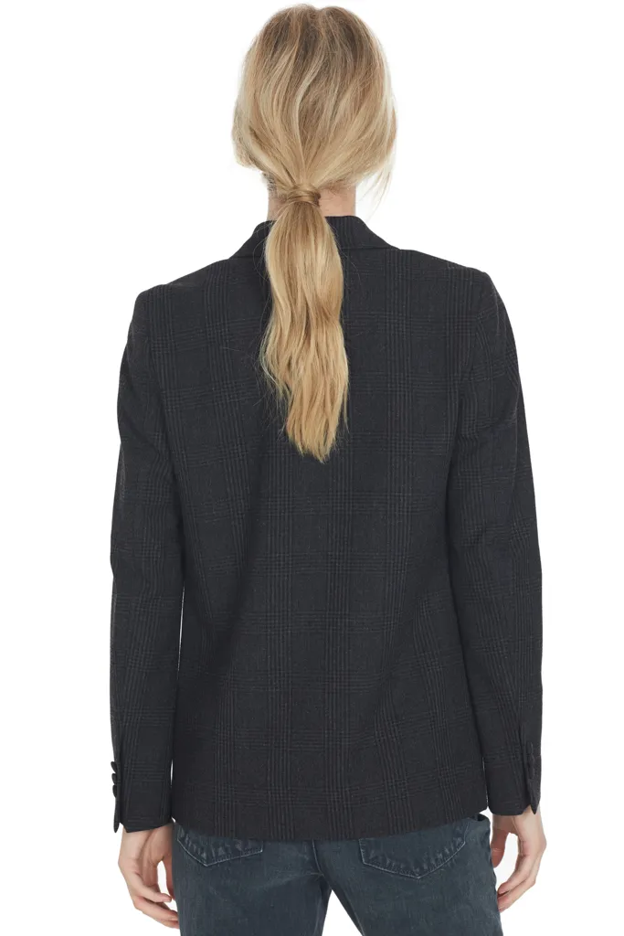Sasha Blazer Shadow Plaid
