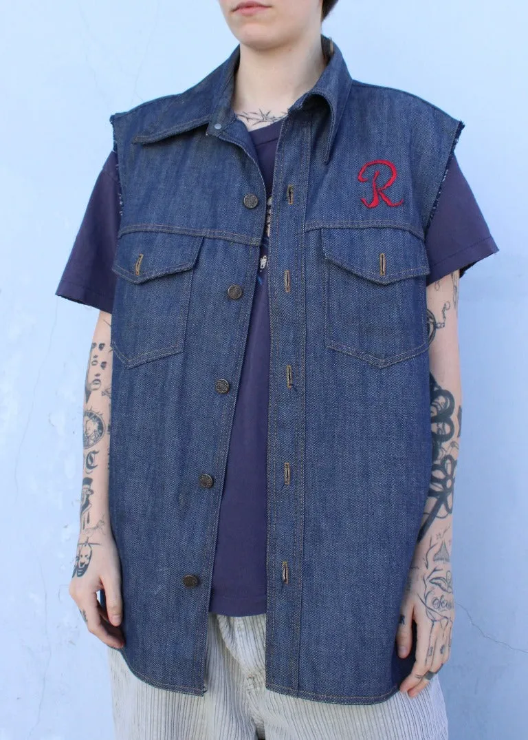 Vintage Denim Vest S0398