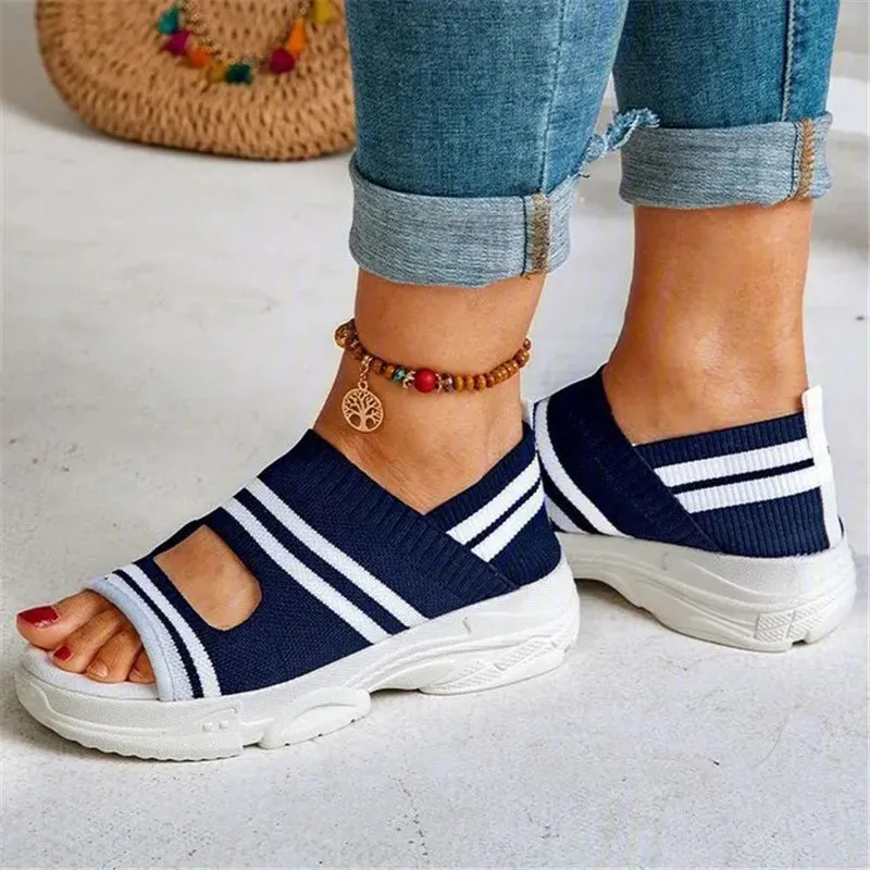Women Breathable Comfy Slip-On Sports Sandal