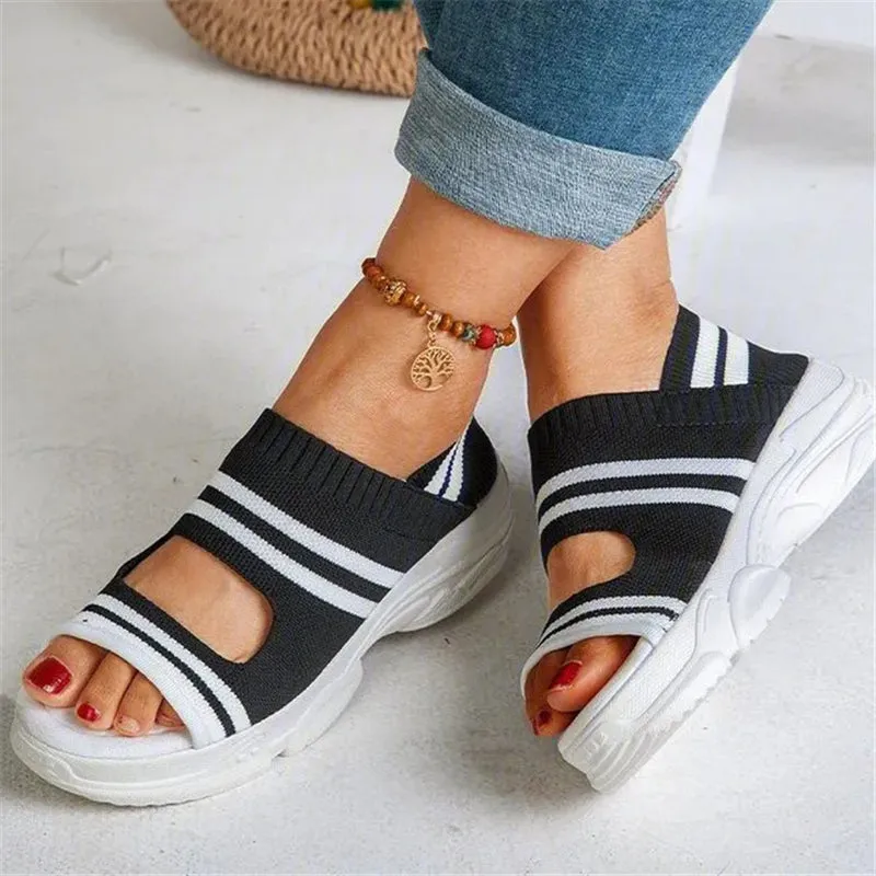 Women Breathable Comfy Slip-On Sports Sandal