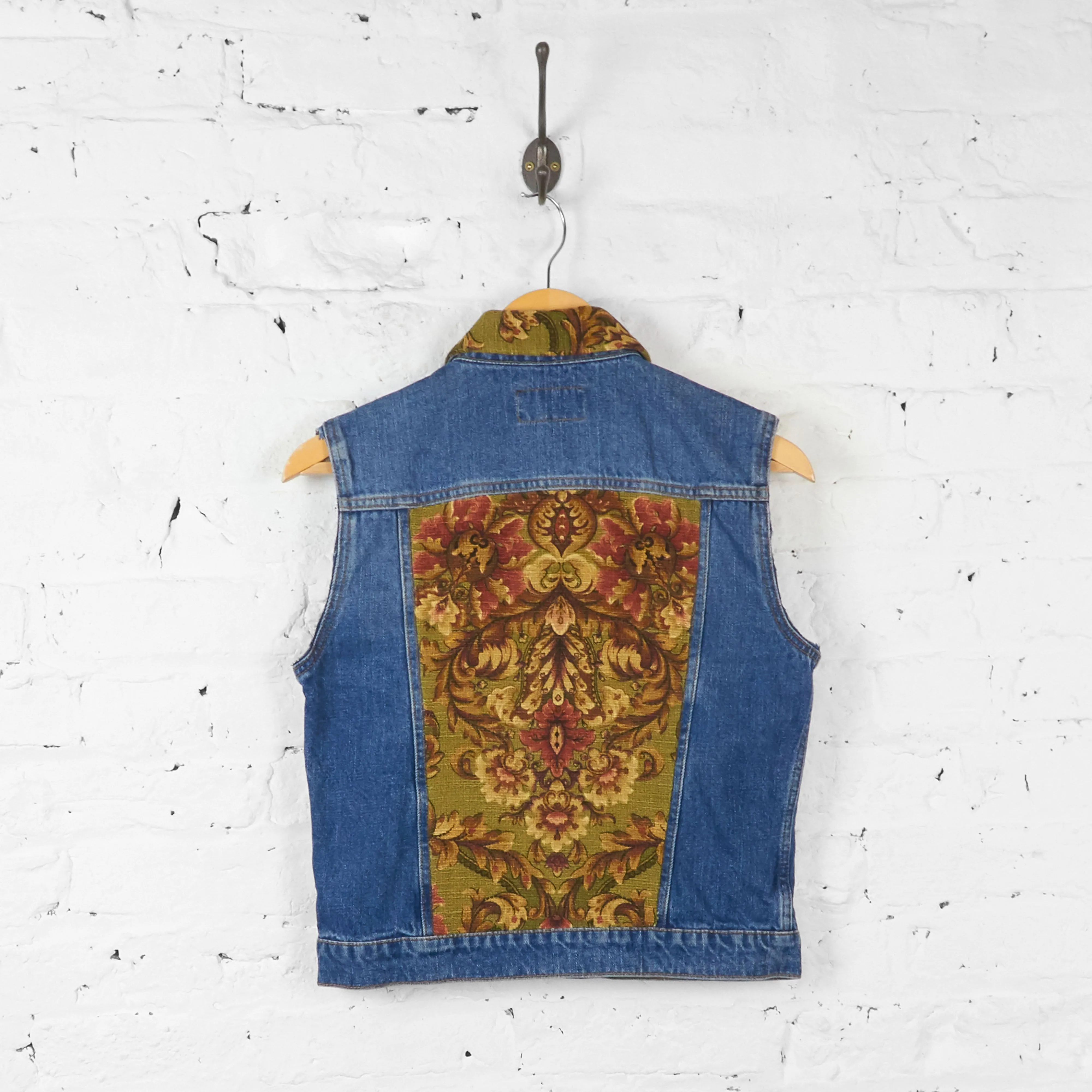 Womens Sleeveless Ralph Lauren Denim Jacket - Blue - Womens M